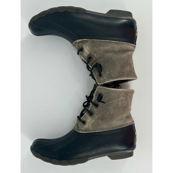 Sperry Women's Saltwater Emboss Duck Boots, Size 7 - Picture 8 of 13